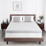 Firm Mattress Topper, Cooling Gel Memory Foam Bed Topper For Pain Relief, High-Density Mattress Pad Firm Mattress Topper With Washable Cover