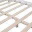 Cadre de lit plateforme en bois grand format, lit plateforme de style rétro avec support en lattes de bois (lit)-491556369-489799810