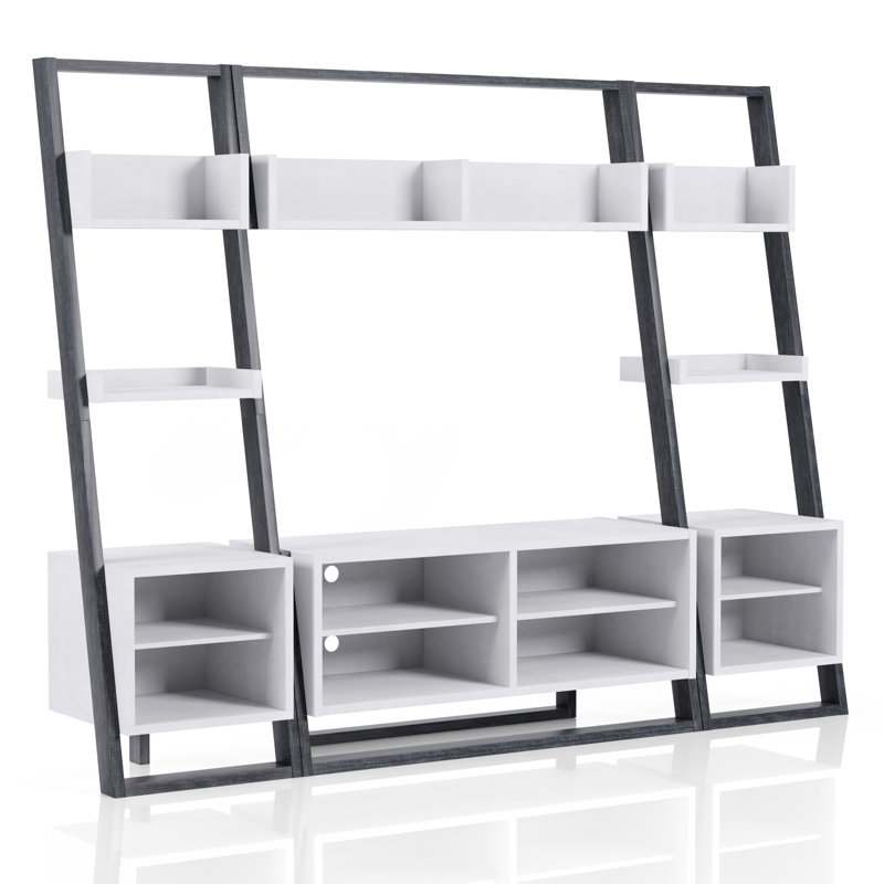 Fresquez 4-Piece Entertainment Center for TVs up to 55", Light Gray