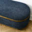 Grand bleu foncé avec compartiment de rangement et coussin confortable, pour la chambre à coucher, le salon, le vestibule de style moderne tapissier, convenant-458689050