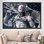 «Modern God of War Kratos», affiche sur toile - Art mural loft contemporain pour lui