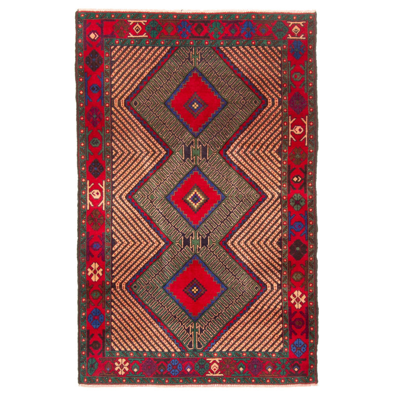 Teimani Green Rug 3'0" x 4'8"