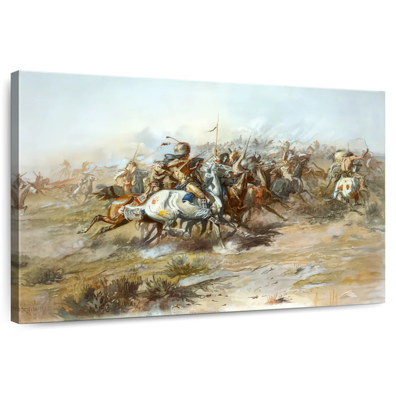 Lelar The Custer Fight, 20" H x 30" W