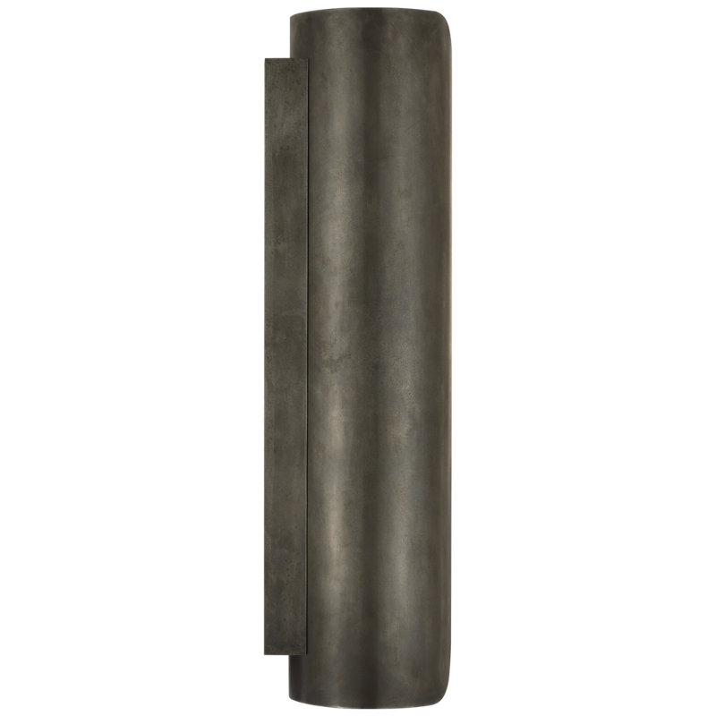 Anne-Marie Barton Armise 18" Sconce with Alabaster, 29" H x 7" W x 7.75" D, Mottled Pewter