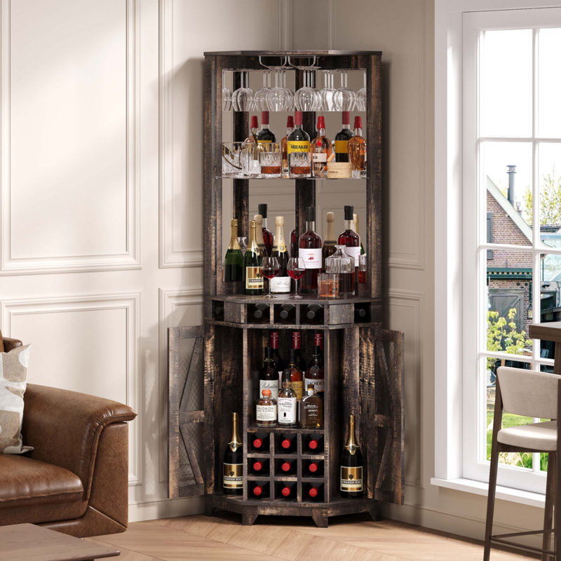 Armoire de rangement de coin
