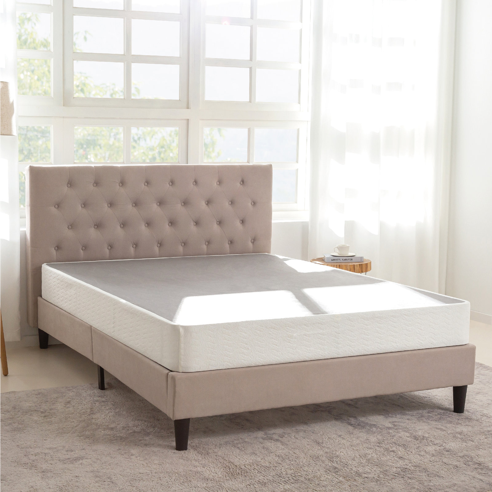 OrthoTherapy Easy Assembly Metal Box Spring, Full, Standard Profile (7.5")