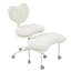 Fauteuil à pieds croisés pour les fauteuils Fidgety, plus avec rembourrage double couche, tabouret réglable, soutien lombaire, version améliorée, Home and Flexibilité Plus, roulement, tabouret de siège plus grand, conception