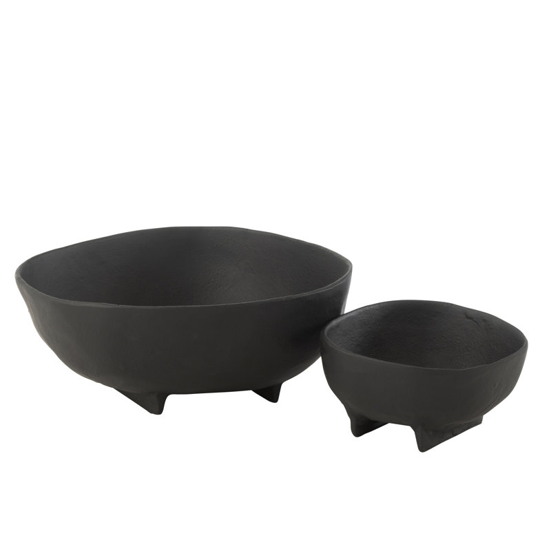 BOWL GOA ALUMINIUM BLACK LARGE