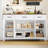 55.1"W Kitchen Sideboard with 3 Drawers, Buffet Cabinet for Dining Room, Living Room, Hallway-1154996754