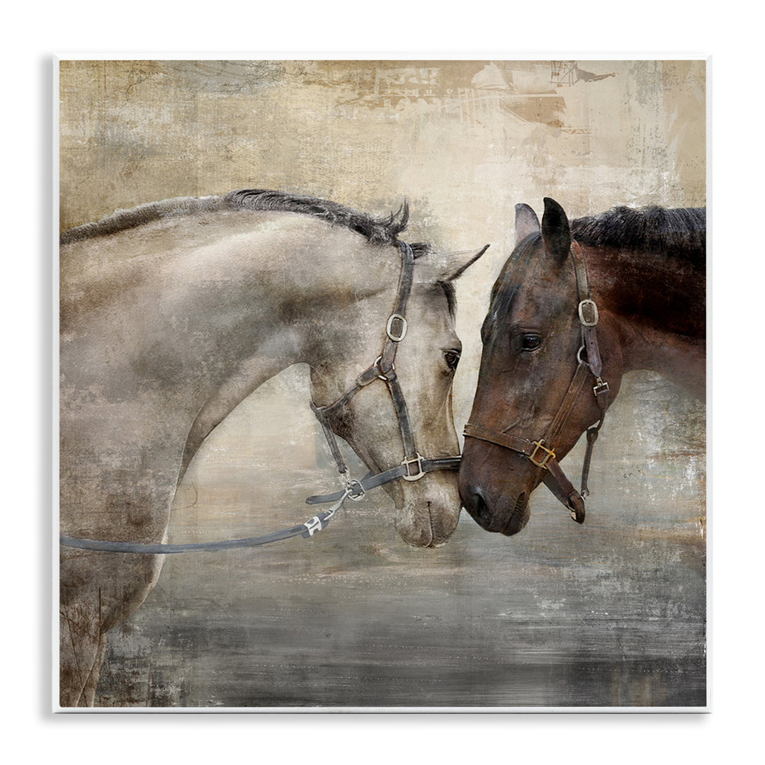'Horse Couple Farm Animal' Graphic Art Print Millwood Pines
