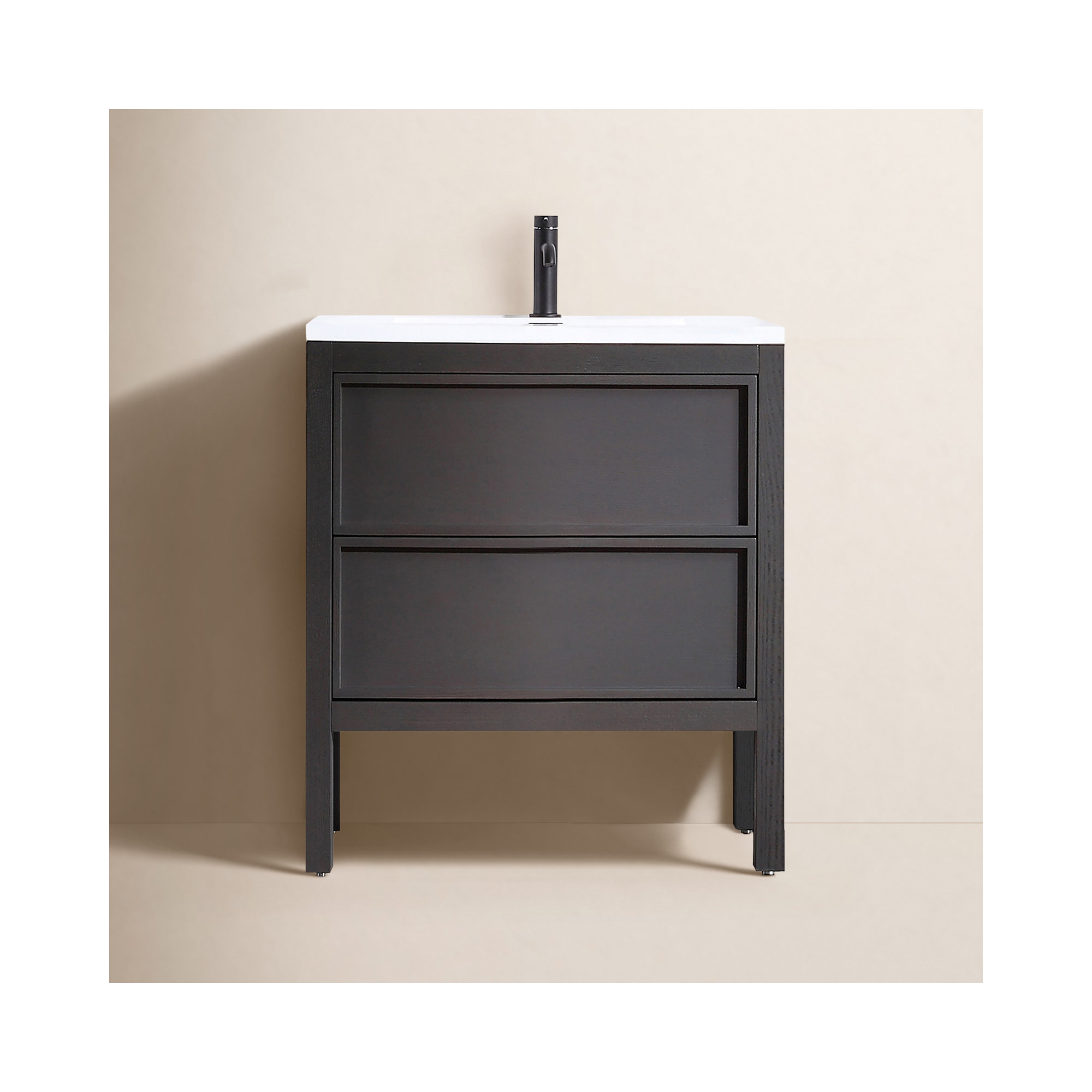 Gonzalo 24'' Single Bathroom Vanity, Charcoal