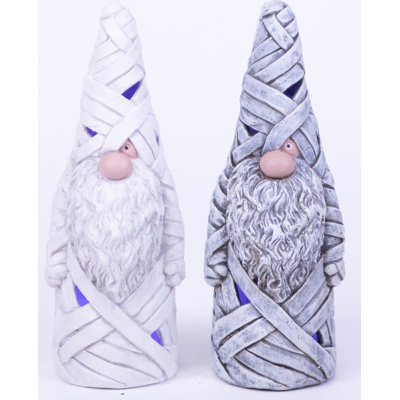 20"H Mummy Gnome Pair LED Lights, Battery Operated