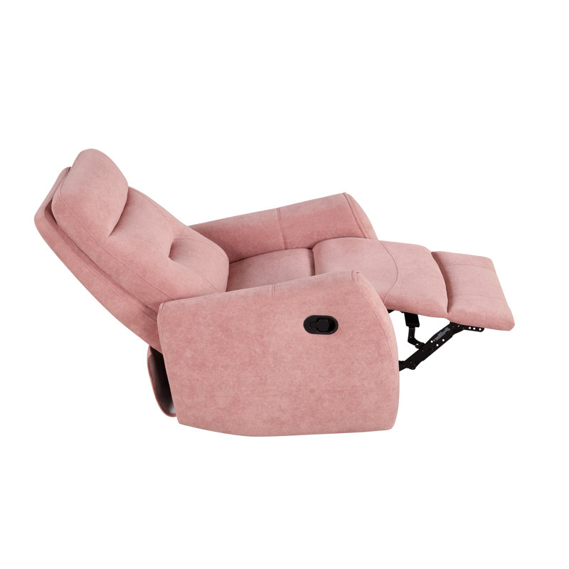 Fauteuil inclinable pivotant, Pink, Pink Microfiber / Microsuede