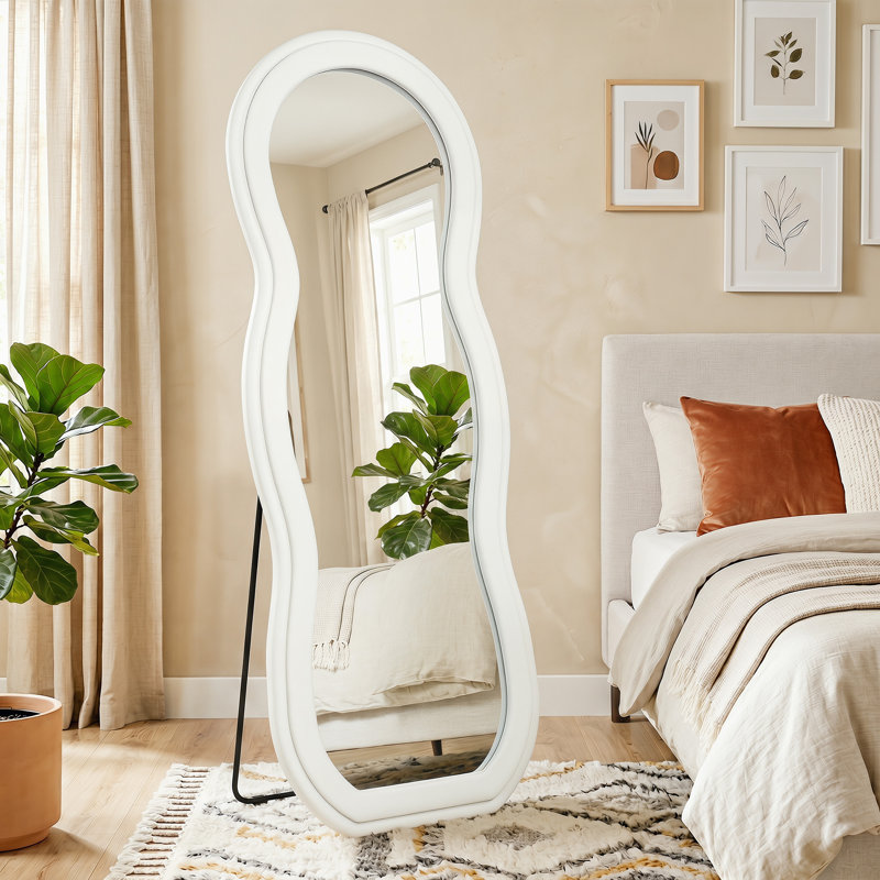 Miroir pleine longueur, H 64,2 po x l 23,8 po x P 2 po, Métal, verre