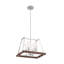 Luminaire suspendu carré simple à 4 lumières Bouck-777455342