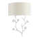 This Exquisite Wall Sconce Is In A Gold Finish. The Frame Is Made Out Of Metal With Clear Glass Petals. It Also Comes With An Off-White Fabric Shade. It Can Be Used In Any Rooms, Entryways, And More.