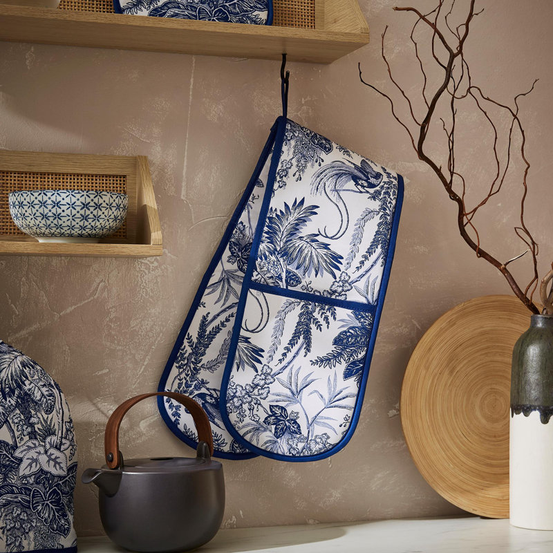 Ulster Weavers Willow Toile Floral 100% Cotton Oven Glove