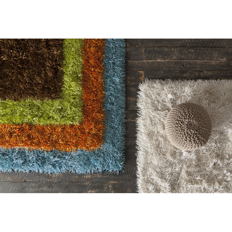 Duke Hand Loomed Area Rug in Brown, Rectangle 7'9" x 10'6"