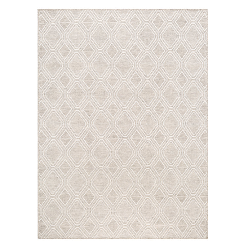 NICOLE MILLER NEW YORK Corin Diamond Outdoor Area Rug, Rectangle 7'1" x 10'2"