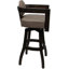 Tabouret de bar pivotant en bois Camili sur base en S-1917114457-1940356422-1938551394