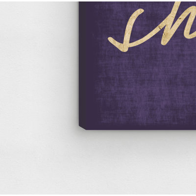 " She Could She Did Purple " by Oliver Gal
