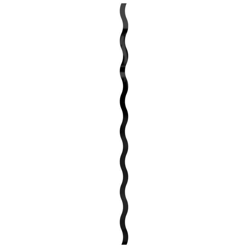 Brazos 3D Wall Panel (22-pack), 94" H x 3.25" W, Black