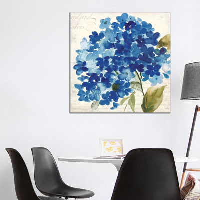 Hampton Hydrangea II by Asia Jensen - Wrapped Canvas Panoramic Painting