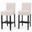 Fabric Barstool with Solid Wood Frame-157070171