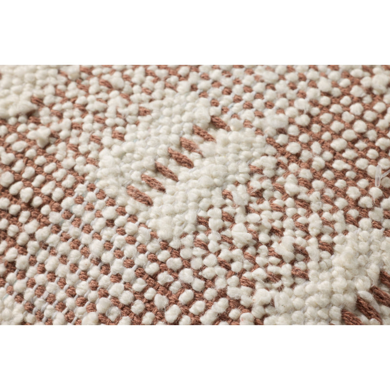 Cotton Throw Square Pillow Cover & Insert by Loloi, Ivory/Blue Geometric, Down