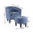 Anges Upholstered Barrel Chair with Ottoman-56593318