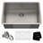 KRAUS Standart Pro Undermount 16 Gauge Stainless Steel Bar Kitchen Sink-98155498-115596831