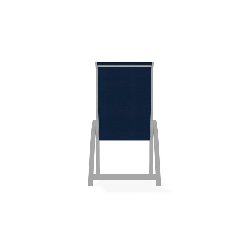 Aruba II Outdoor Lounge Chair, White, Cobalt 35D Sunbrella®