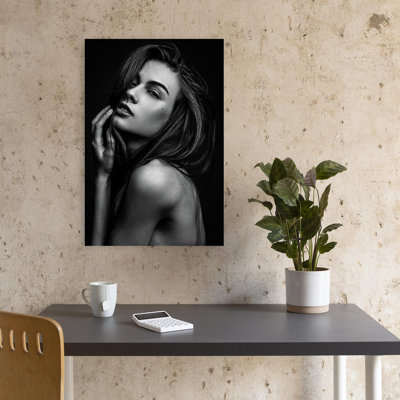 «Sensual Woman Portrait Classic Elegant Abstract Portrait», reproduction d'art mural