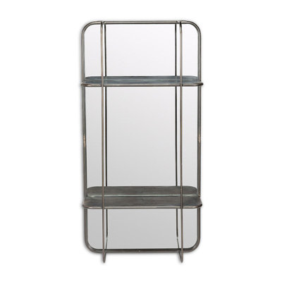Miroir d'appoint avec tablettes