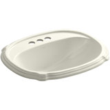 Portrait® 8 Degree Oval Drop-In Bathroom Sink with Overflow