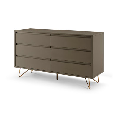 Hamlett 120cm W 6 - Drawer Chest of Drawers
