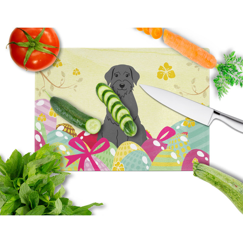 The Holiday Aisle Saroyan Glass Giant Schnauzer Cutting Board