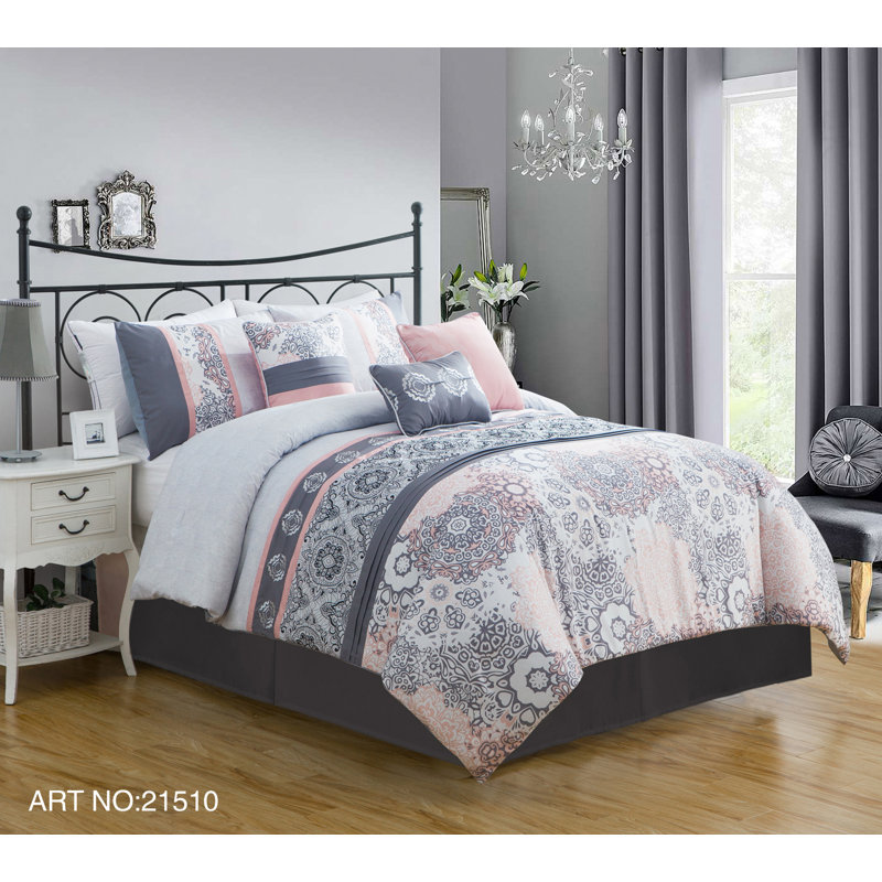 Limerick Comforter Set, King Comforter + 6 Additional Pieces