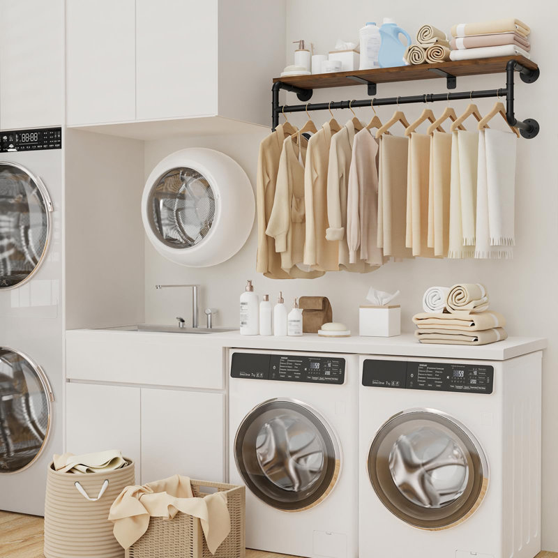 105cm Wall Mounted Clothes Rack
