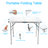 36'' Rectangular Adjustable Folding Table