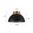 3-Light Hammered Metal Dome Semi Flush Mount