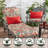 Outdoor Round Dining Chair Seat Pad-268982452