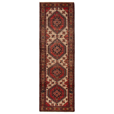 Artrell One-of-a-Kind Runner 3'3" X 10'4" 1990s Runner Wool Area Rug