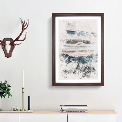 Mountain Clouds - Picture Frame Painting Print