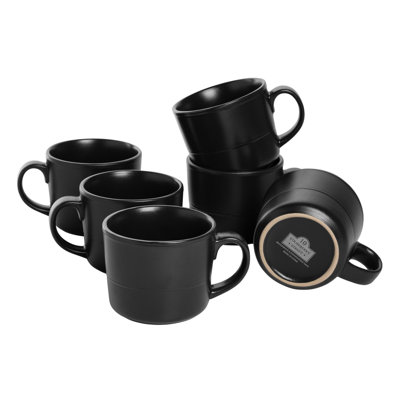 Ensemble de 6 tasses Double Line 3,75 "/ 12 oz