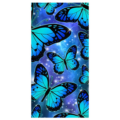 Bath TowelsNew-fine Fiber Beach Towel Printed Towel Beach Swimming Vacation Absorbent Towel