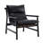 25.5" Wide Faux Leather Armchair Accent Chair with Soild Wood Framed-1857965669-1857965668