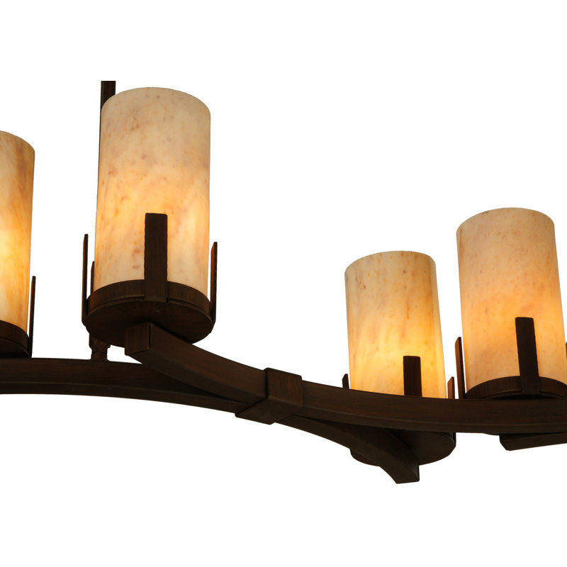 Lustre géométrique 12 lumières ombrées Headrick
