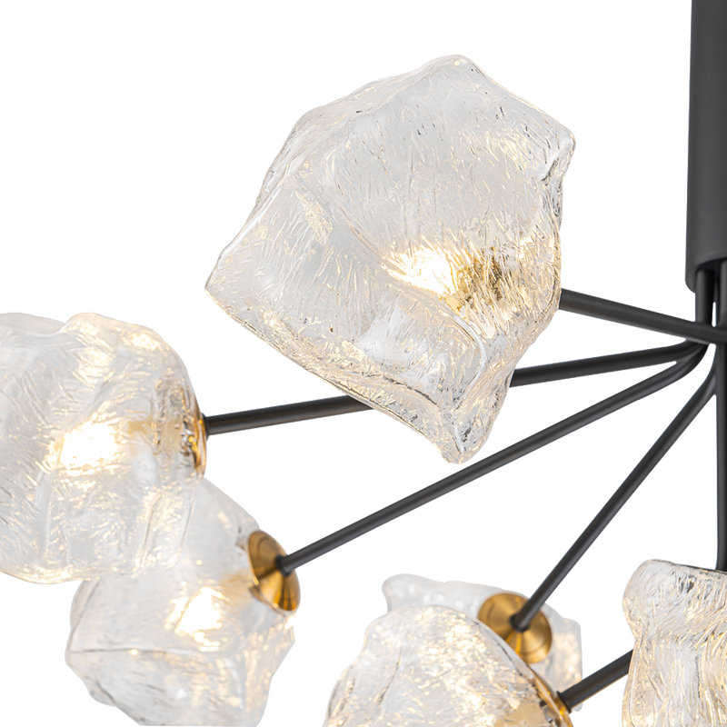 Lustre spoutnik en verre Narges