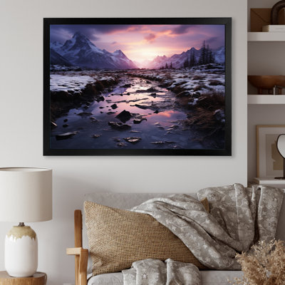Alaska, crépuscule arctique sur toile